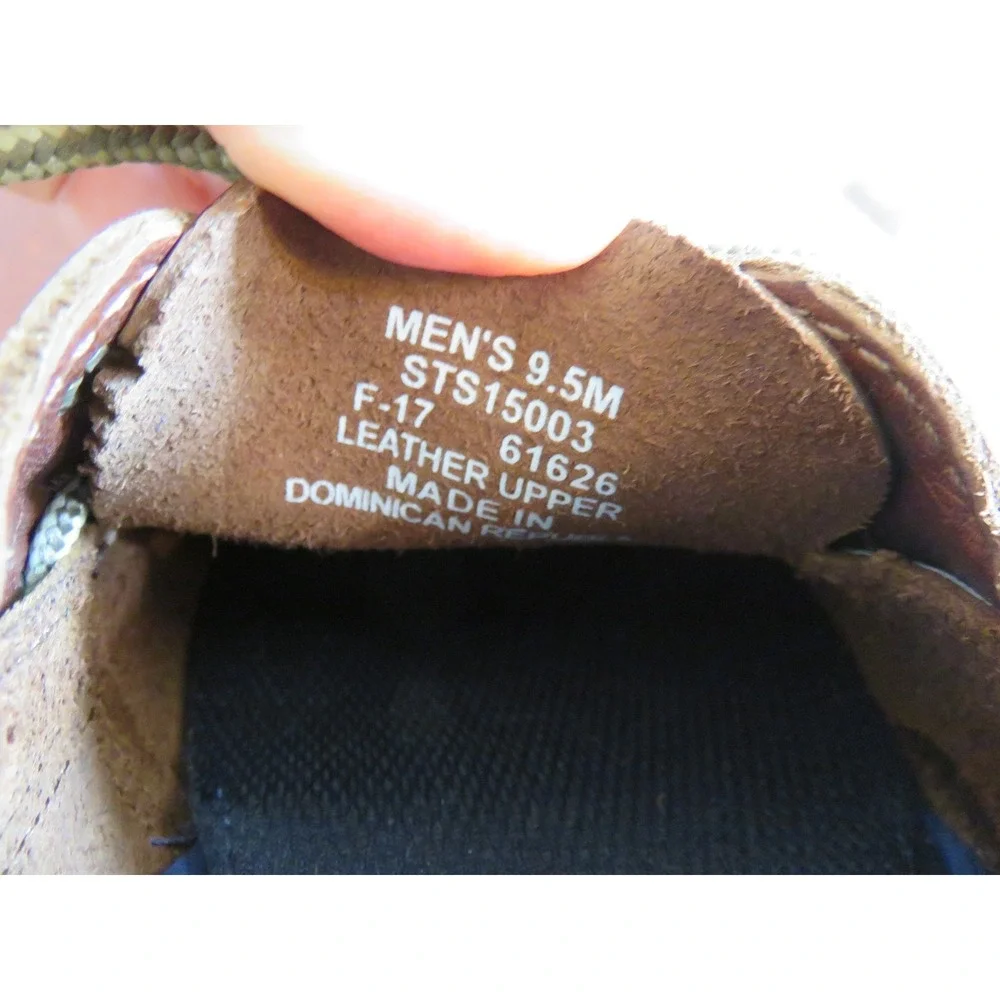 Sperry Top-Sider Mens Brown Leather Boat Shoes STS15003 Moc Toe Size 9.5M